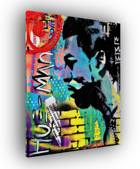 "Hue-Man" canvas print