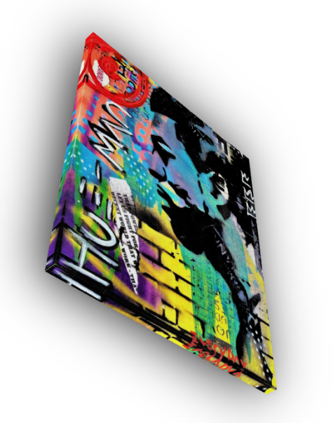 "Hue-Man" canvas print